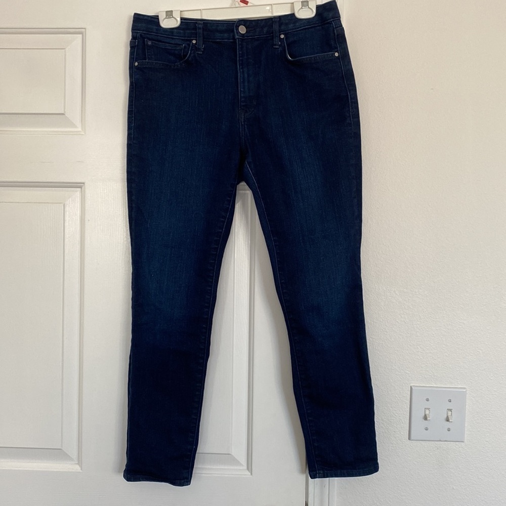 GAP dark wash high risk skinny.
